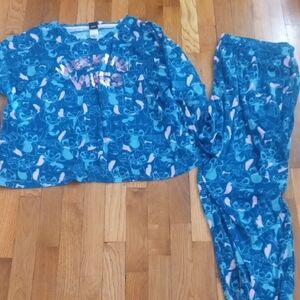 women XL STITCH pj set long sleeve and pants